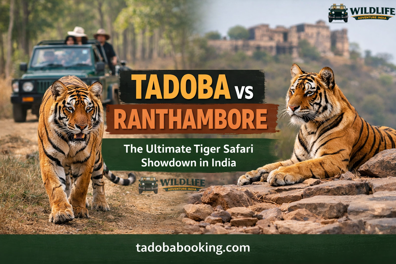 Tadoba vs Ranthambore: The Ultimate Tiger Safari Showdown in India