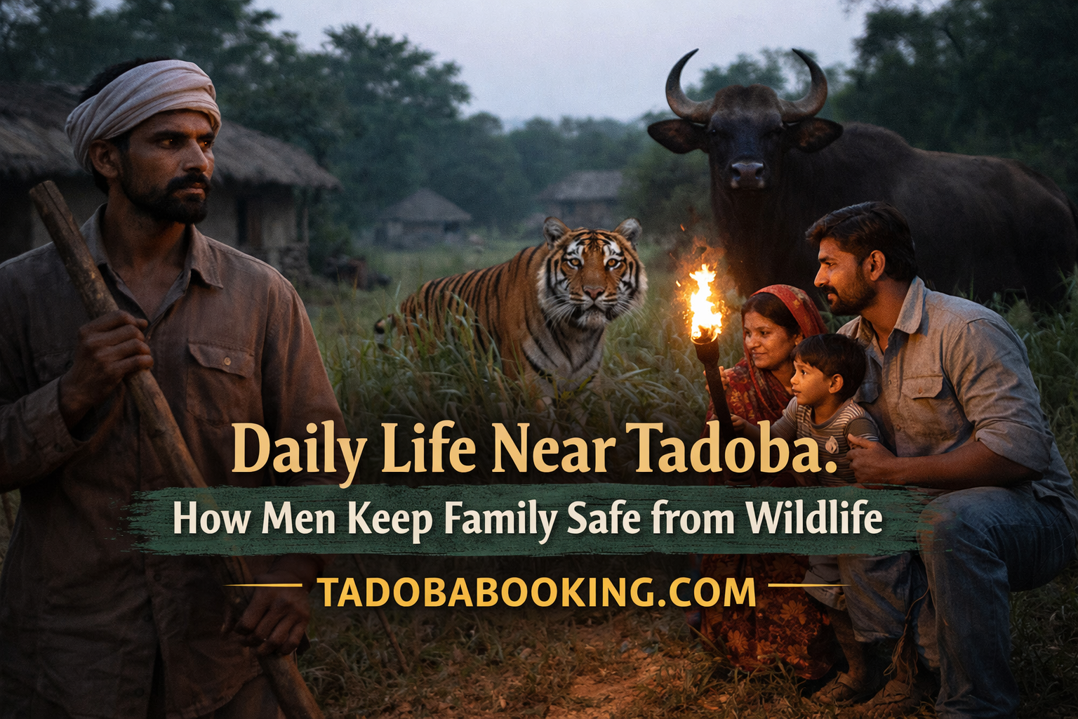 Daily Life Near Tadoba: How Men Keep Family Safe from Wildlife