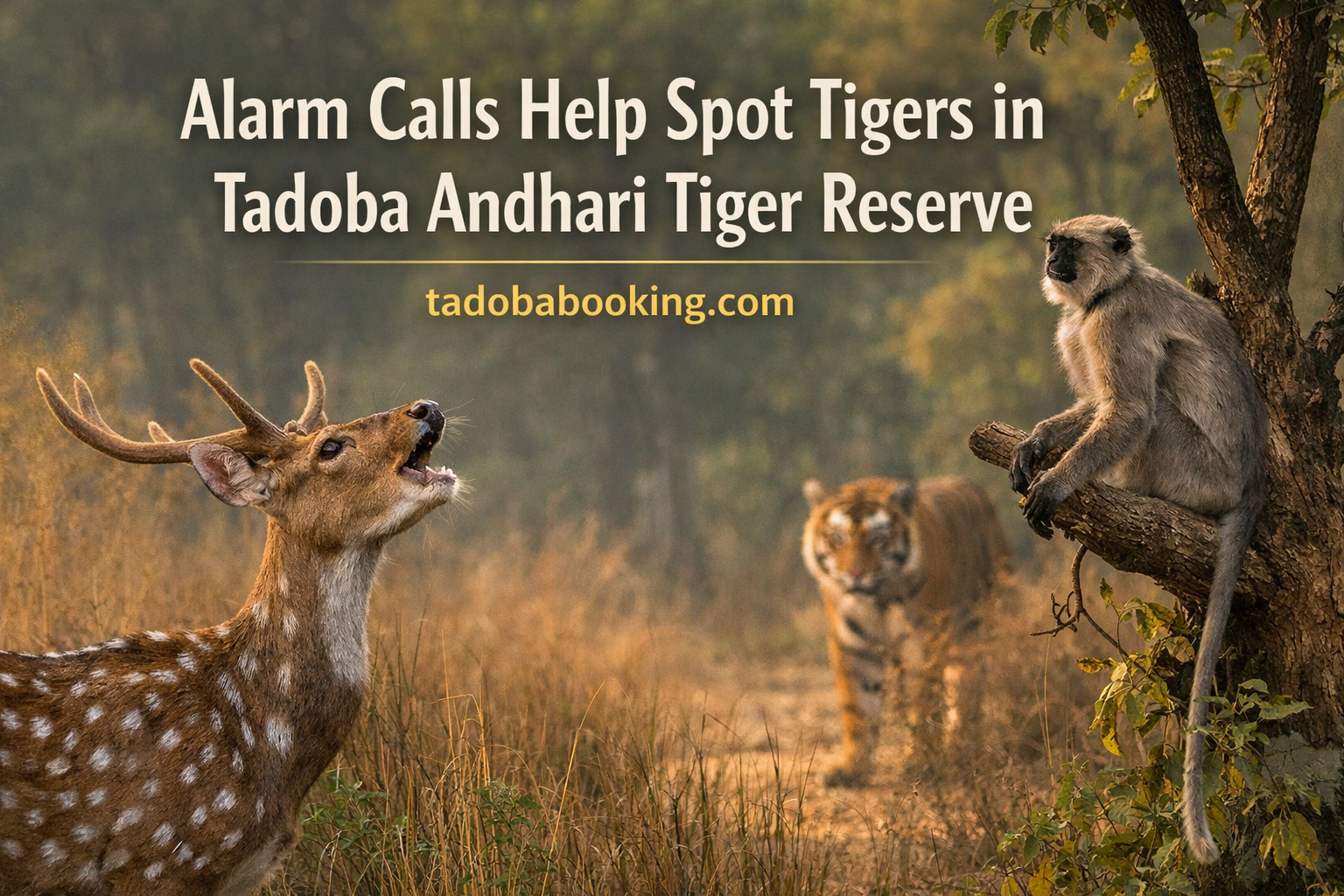 Alarm Calls Help Spot Tigers in Tadoba Andhari Tiger Reserve