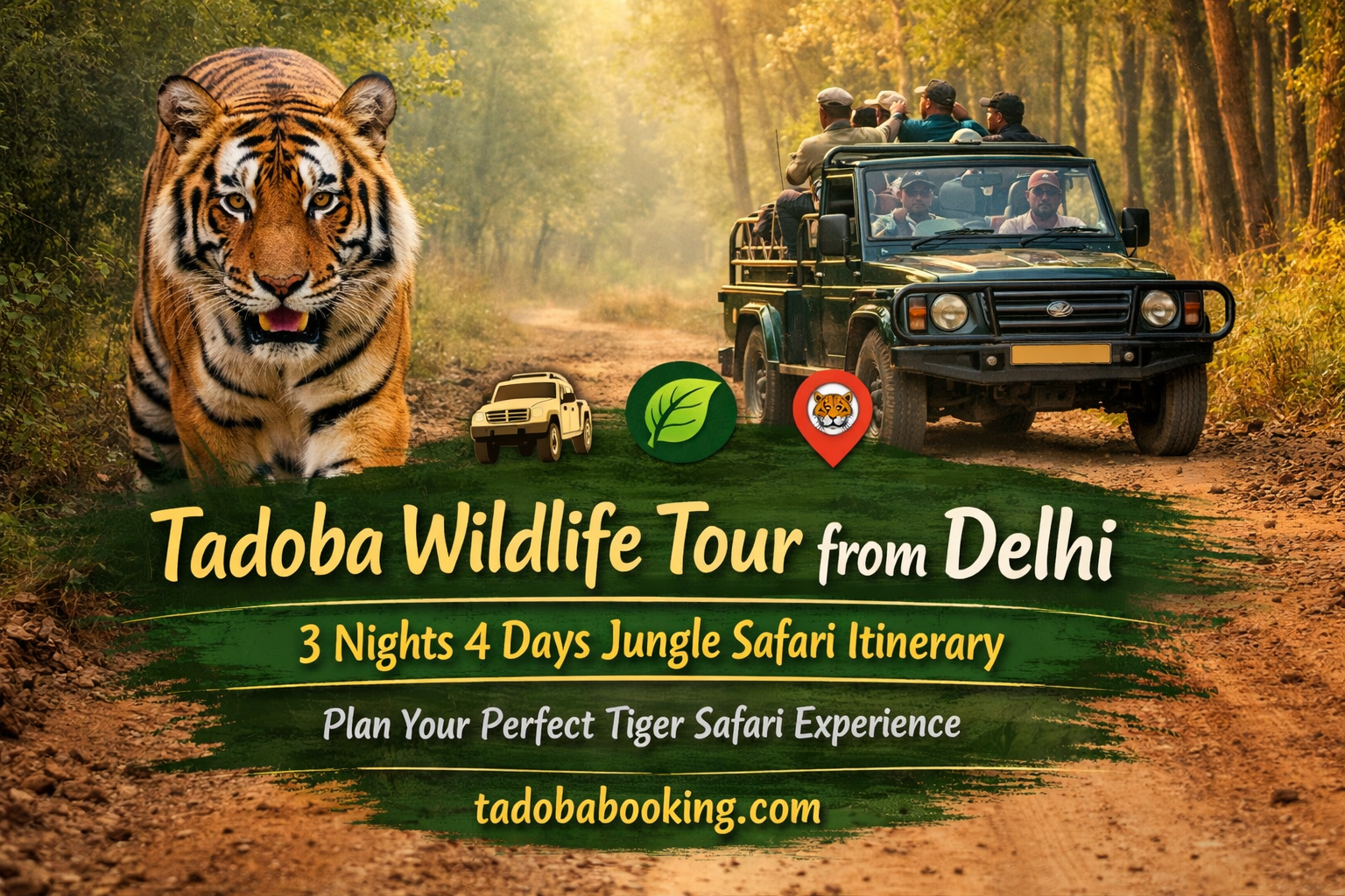 Tadoba Wildlife Tour from Delhi: Perfect 3 Nights 4 Days Itinerary