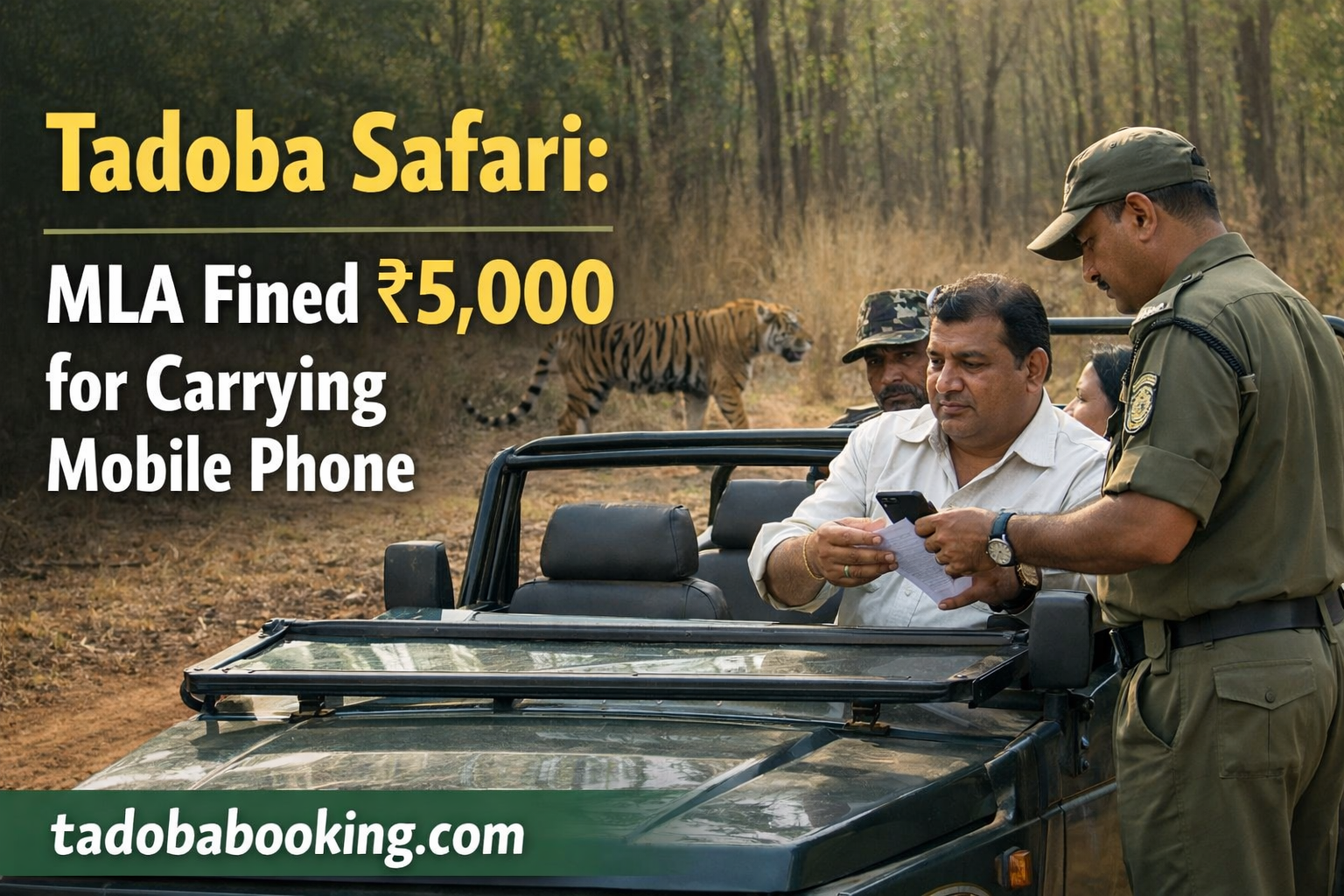 Tadoba Safari: MLA Fined ₹5,000 for Carrying Mobile Phone