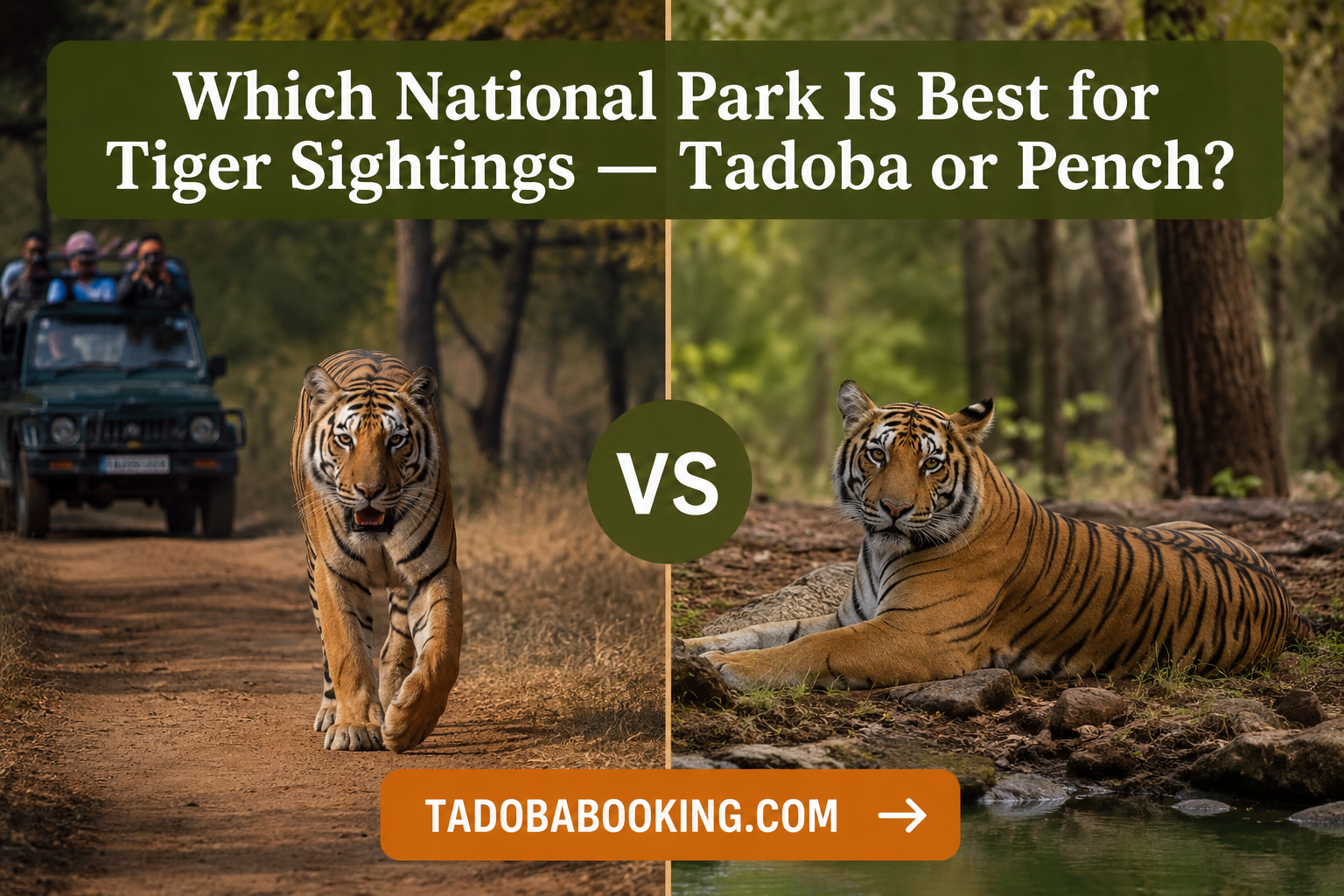Which National Park Is Best for Tiger Sightings — Tadoba or Pench?